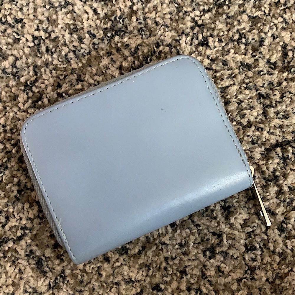 Small blue wallet